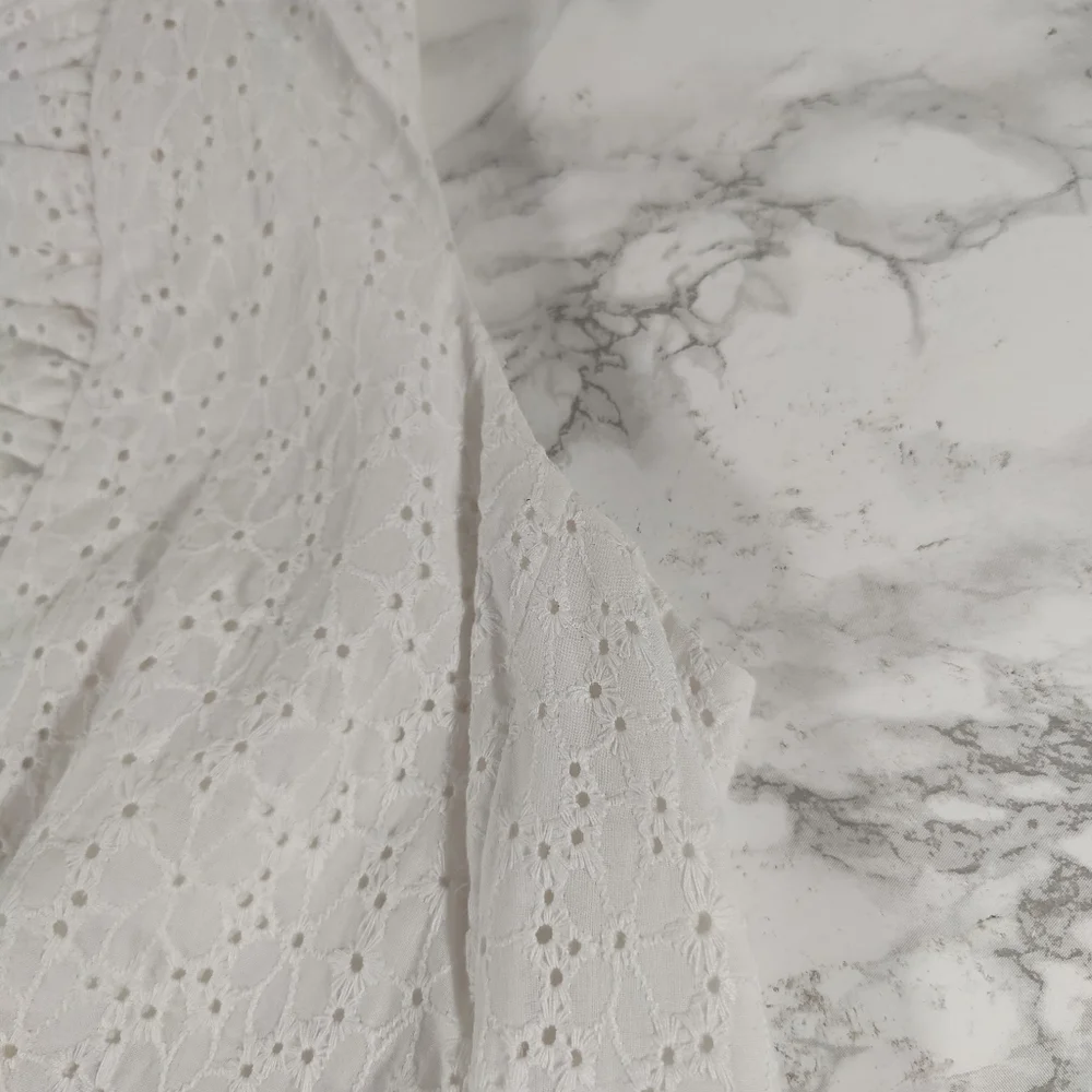 Lilly Pulitzer Tilsbury Dress In White Eyelet Lace Size 8 - Picture 6 of 11